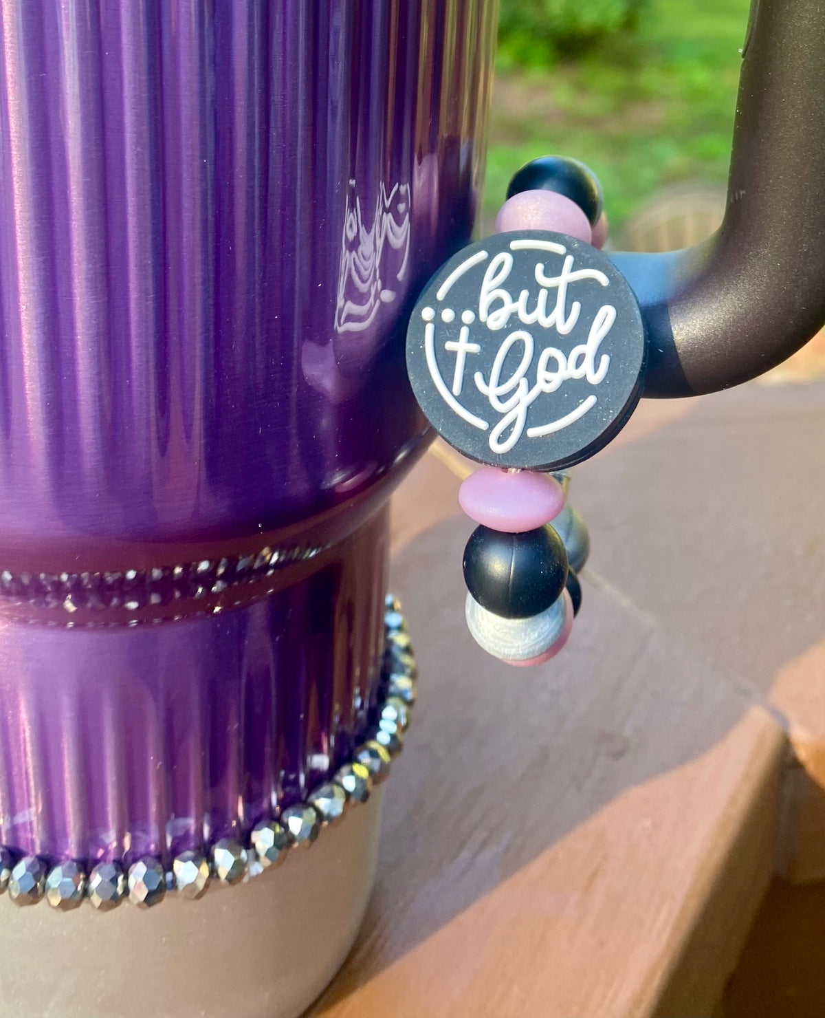 But God Tumbler Cup Handle Charm