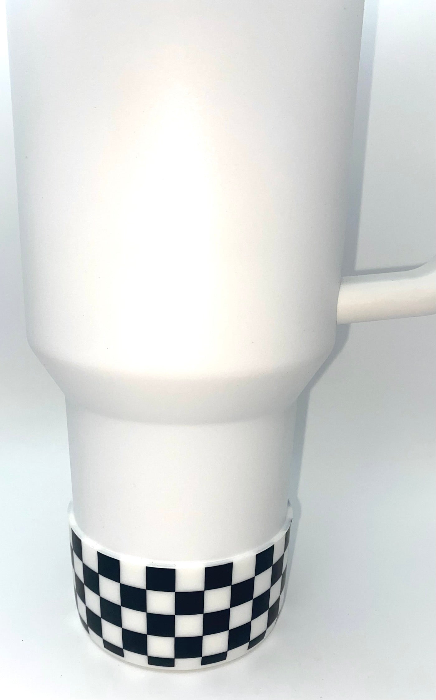 Black & White Checkered Stanley Tumbler Boot Sleeve #53