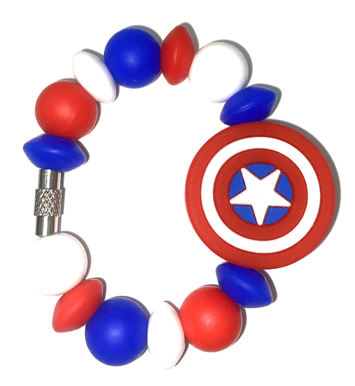 American Captain Shield Super Hero Stanley Tumbler Cup Handle Charm