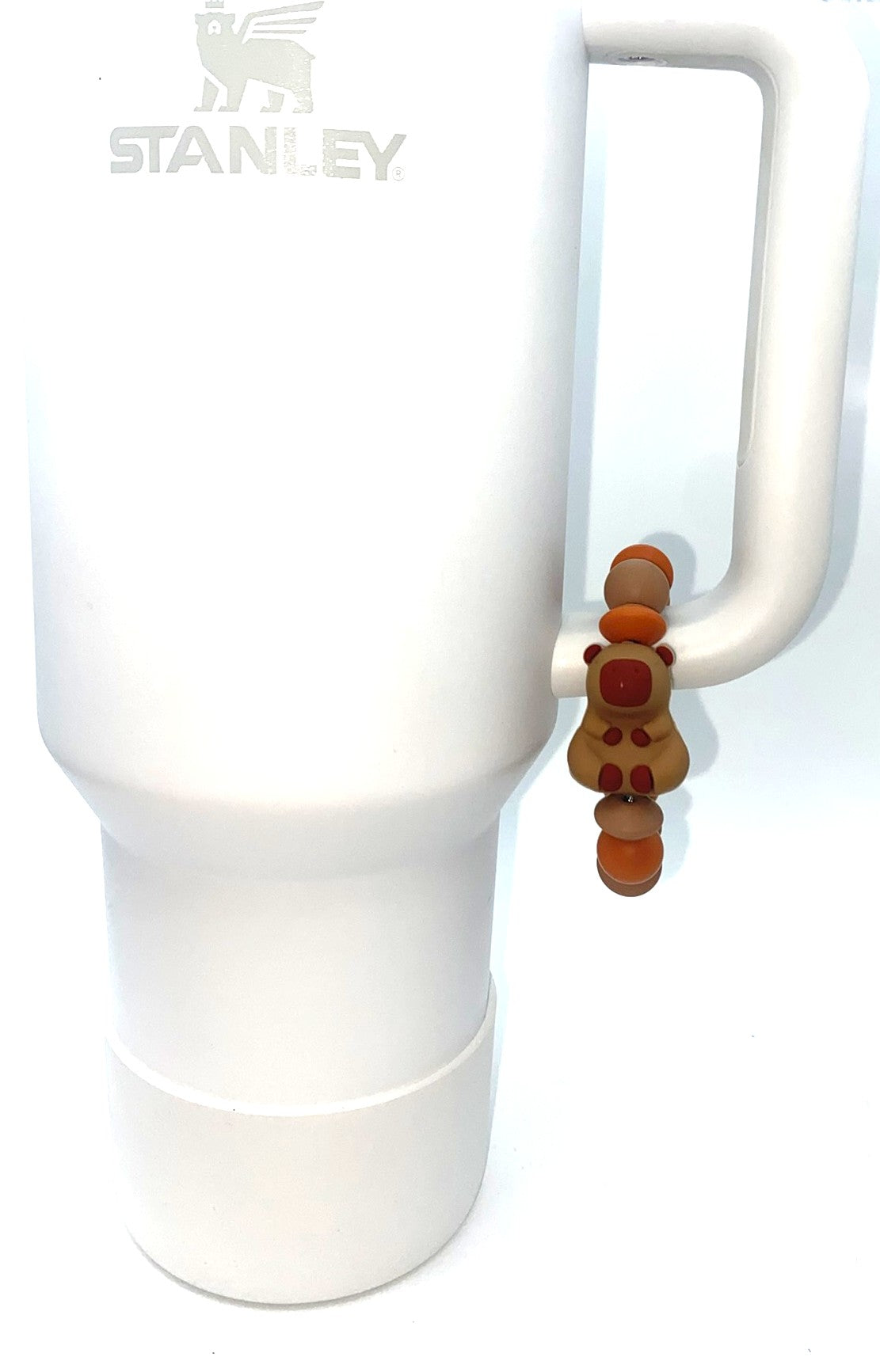 Capybara 3D Stanley Tumbler Cup Handle Charm