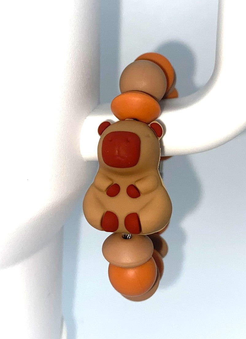 Capybara 3D Stanley Tumbler Cup Handle Charm