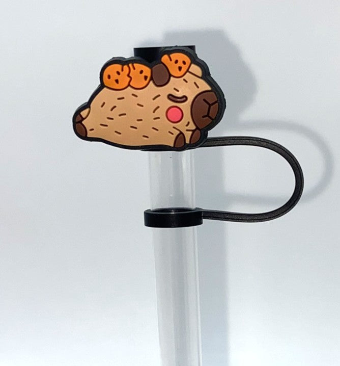 Capybara Sleeping Straw Topper