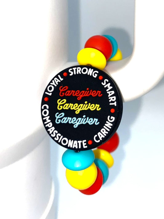 Caregiver Loyal Strong Smart Compassionate Caring Stanley Tumbler Cup Handle Charm