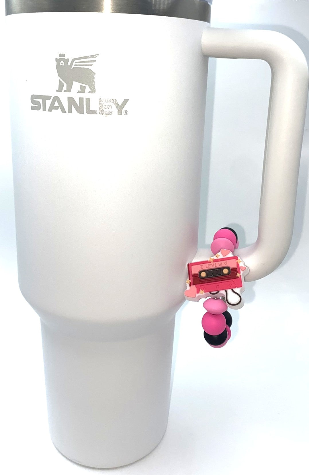 I Love You Cassette Tape Music Love Songs Stanley Tumbler Cup Handle Charm