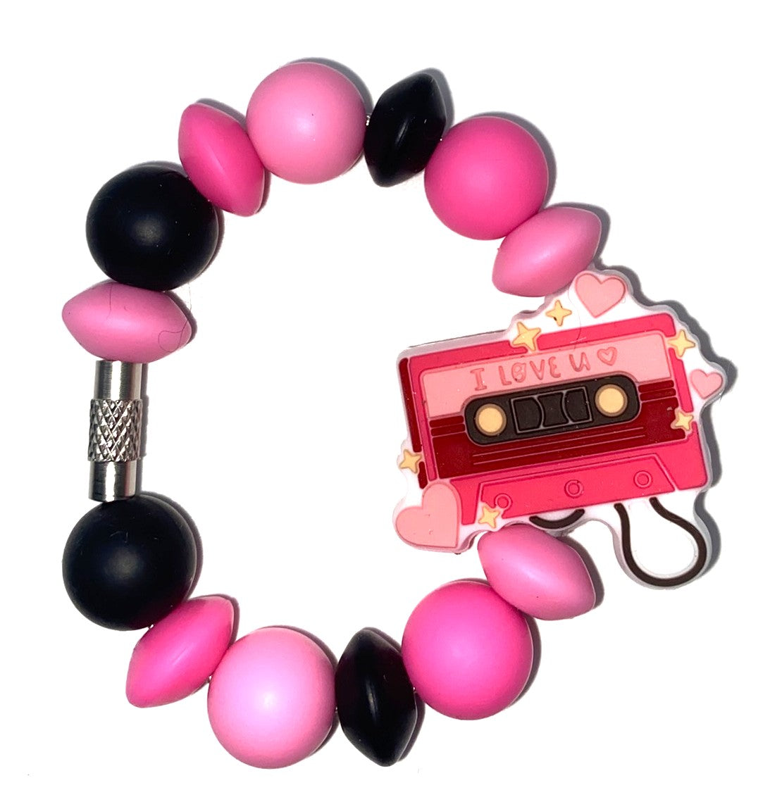 I Love You Cassette Tape Music Love Songs Stanley Tumbler Cup Handle Charm