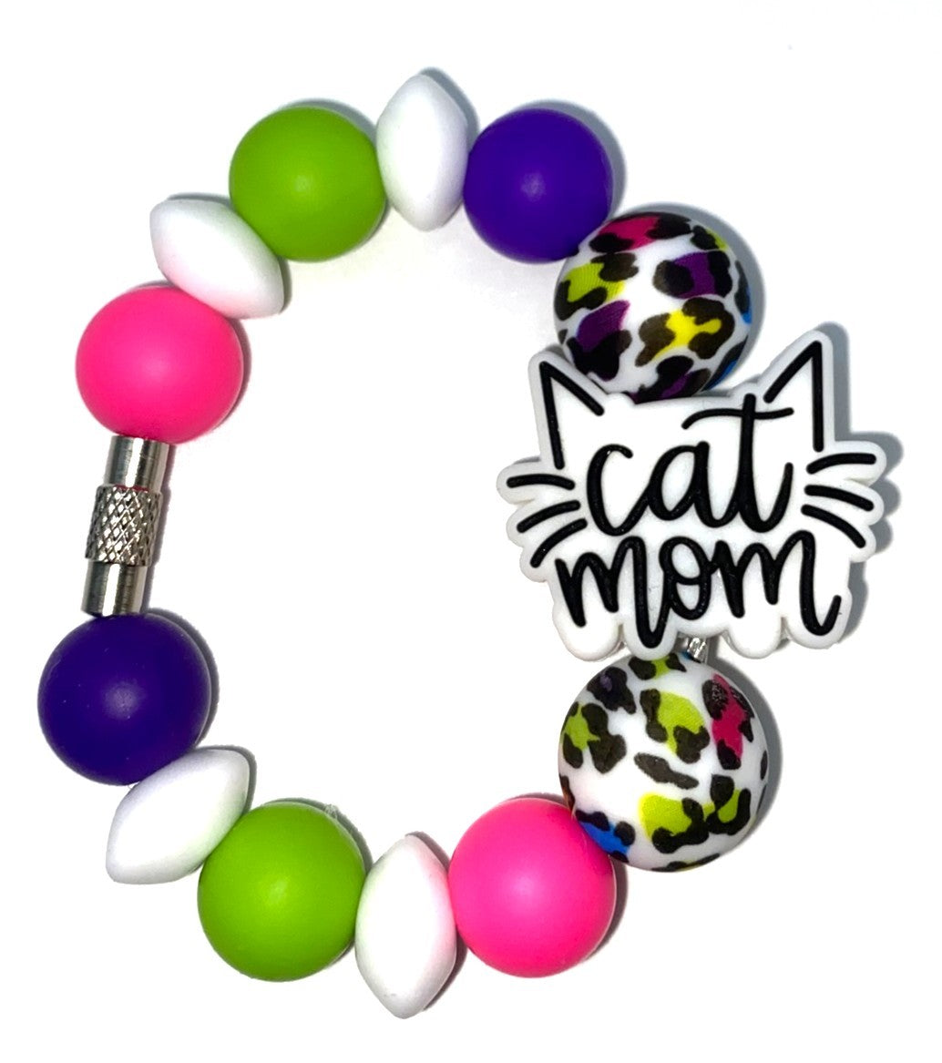 Cat Mom Stanley Tumbler Cup Handle Charm