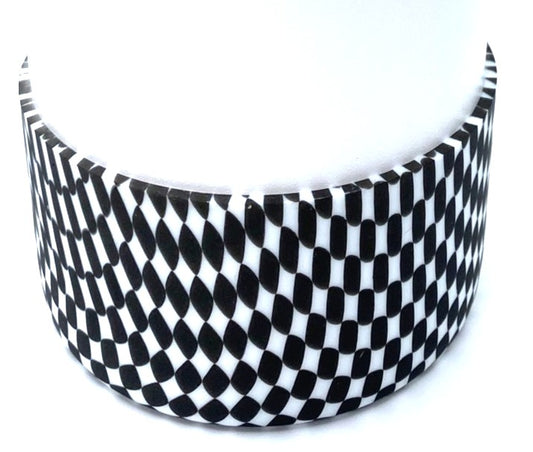 Black & White Checkered Stanley Tumbler Boot Sleeve #153