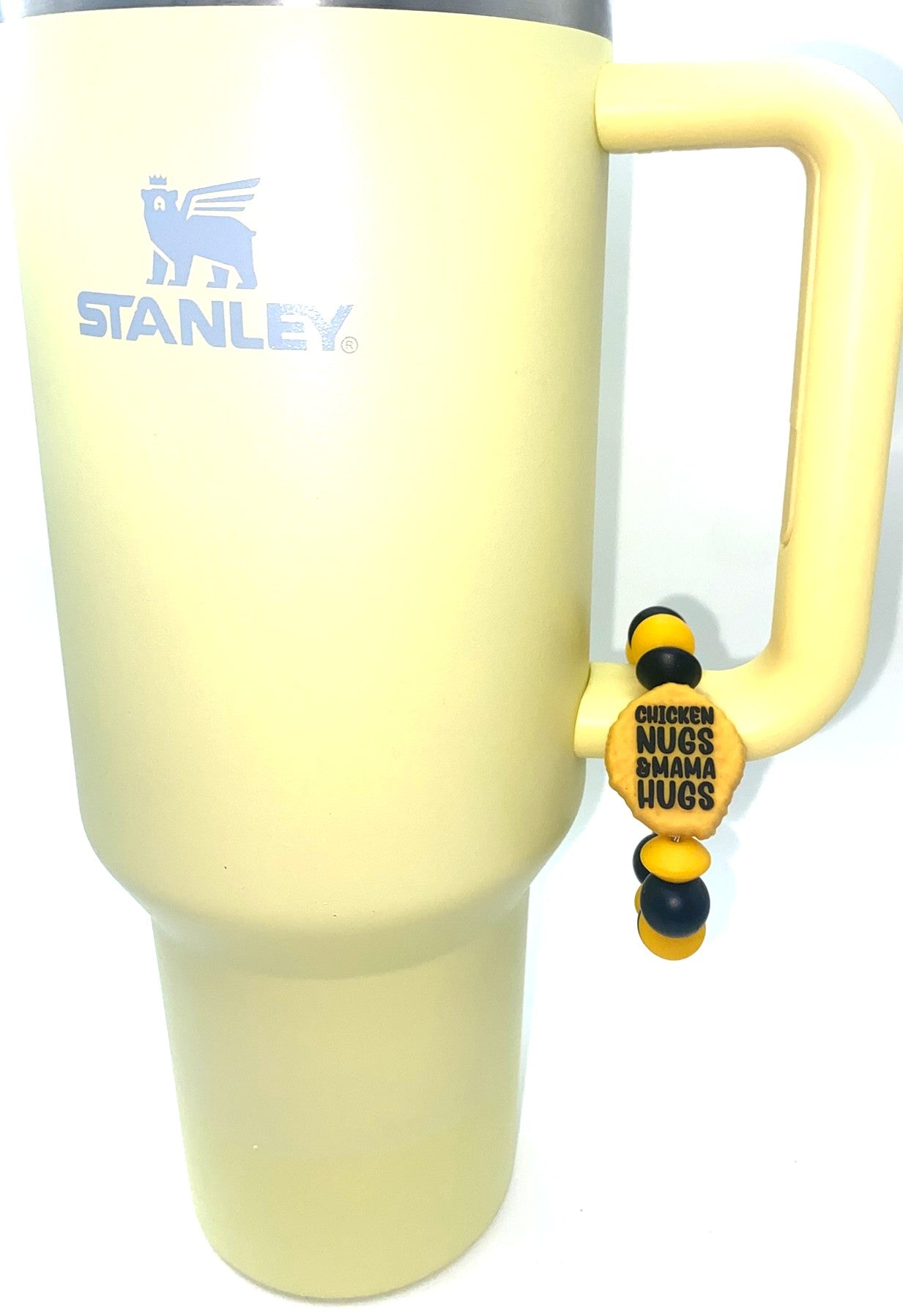 Chicken Nugs and Mama Hugs Stanley Tumbler Cup Handle Charm