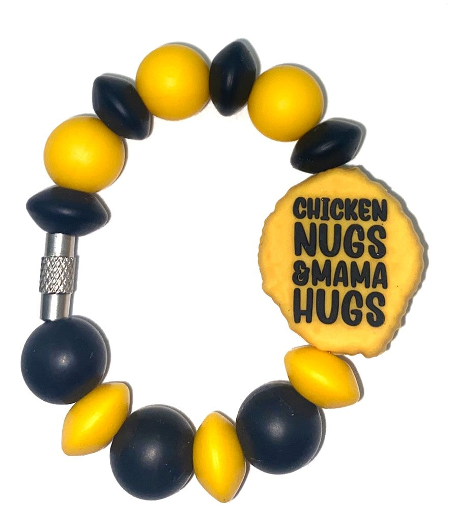 Chicken Nugs and Mama Hugs Stanley Tumbler Cup Handle Charm