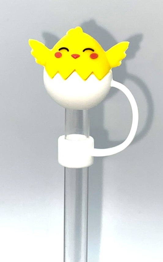 Chick In Easter Egg 3D Easter Straw Topper