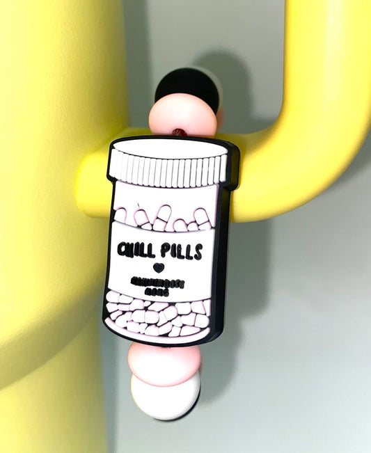 Chill Pills Pharmacy Medical Stanley Tumbler Cup Handle Charm