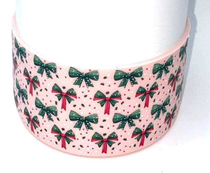 Christmas Bows Stanley Tumbler Boot Sleeve #204