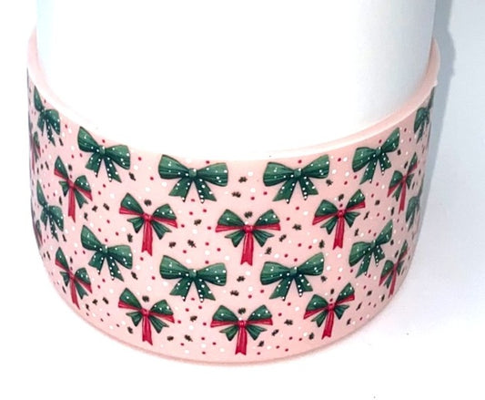 Christmas Bows Stanley Tumbler Boot Sleeve #204