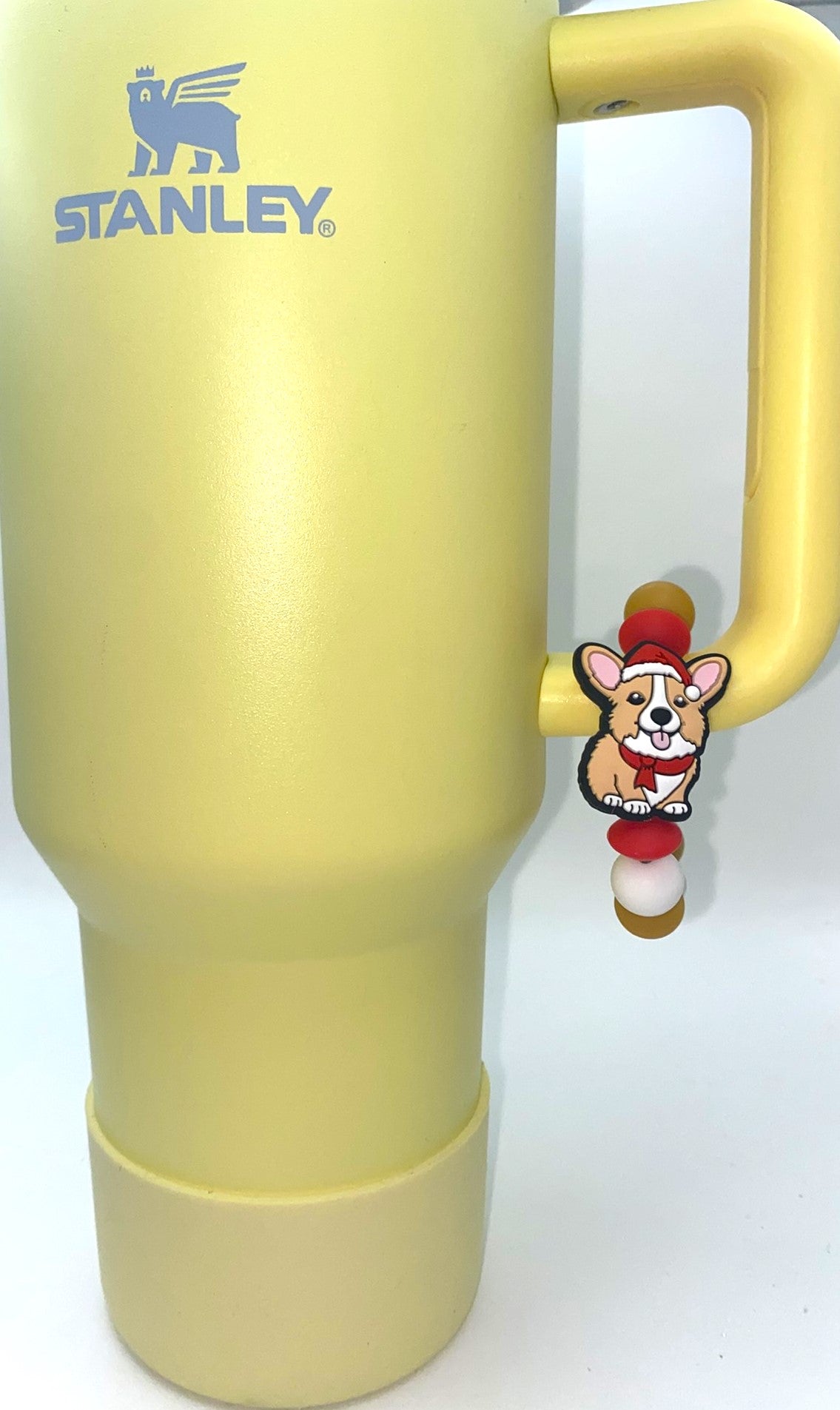 Christmas Corgi Stanley Tumbler Cup Handle Charm
