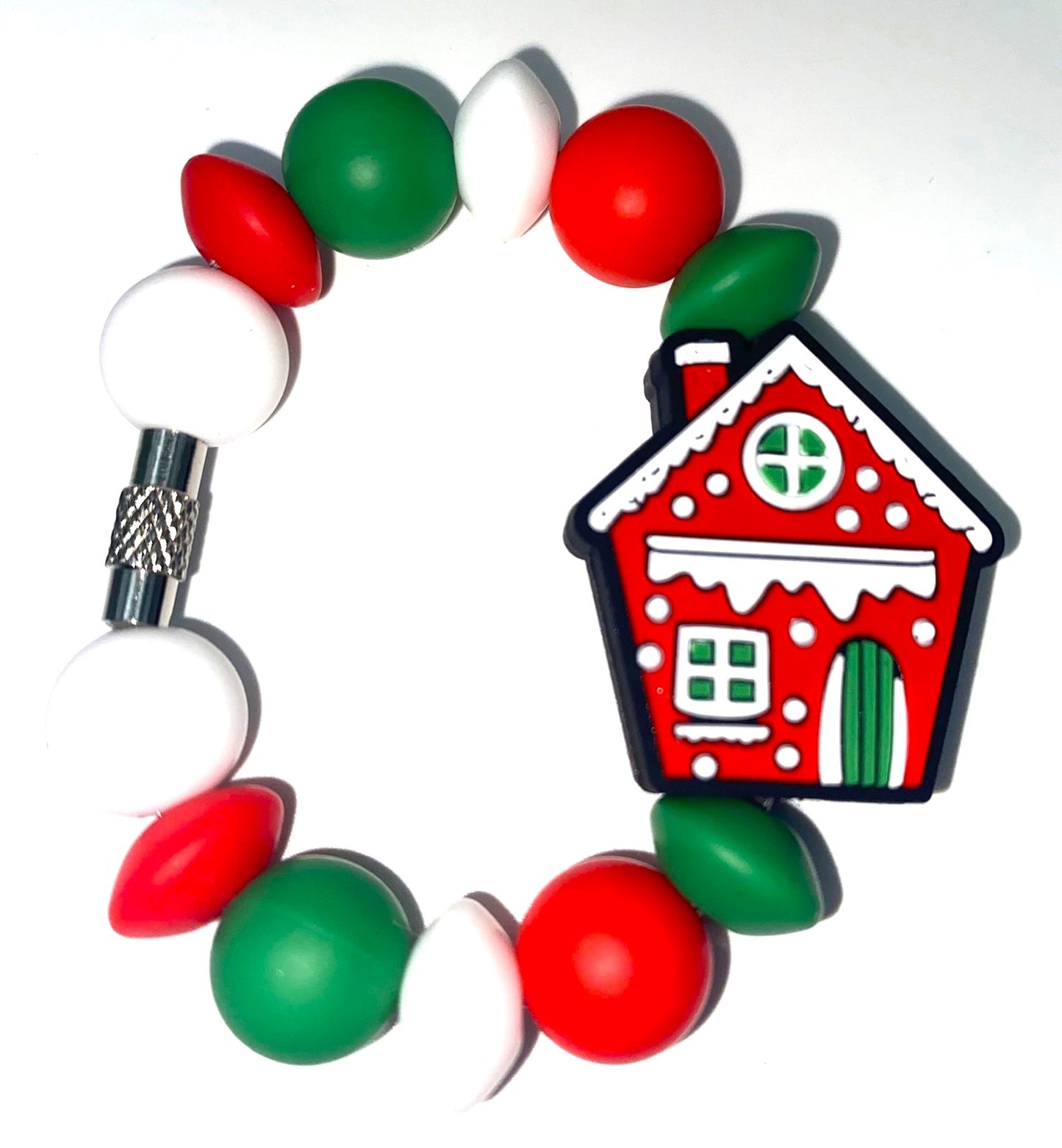 Christmas Cottage House Stanley Tumbler Cup Handle Charm