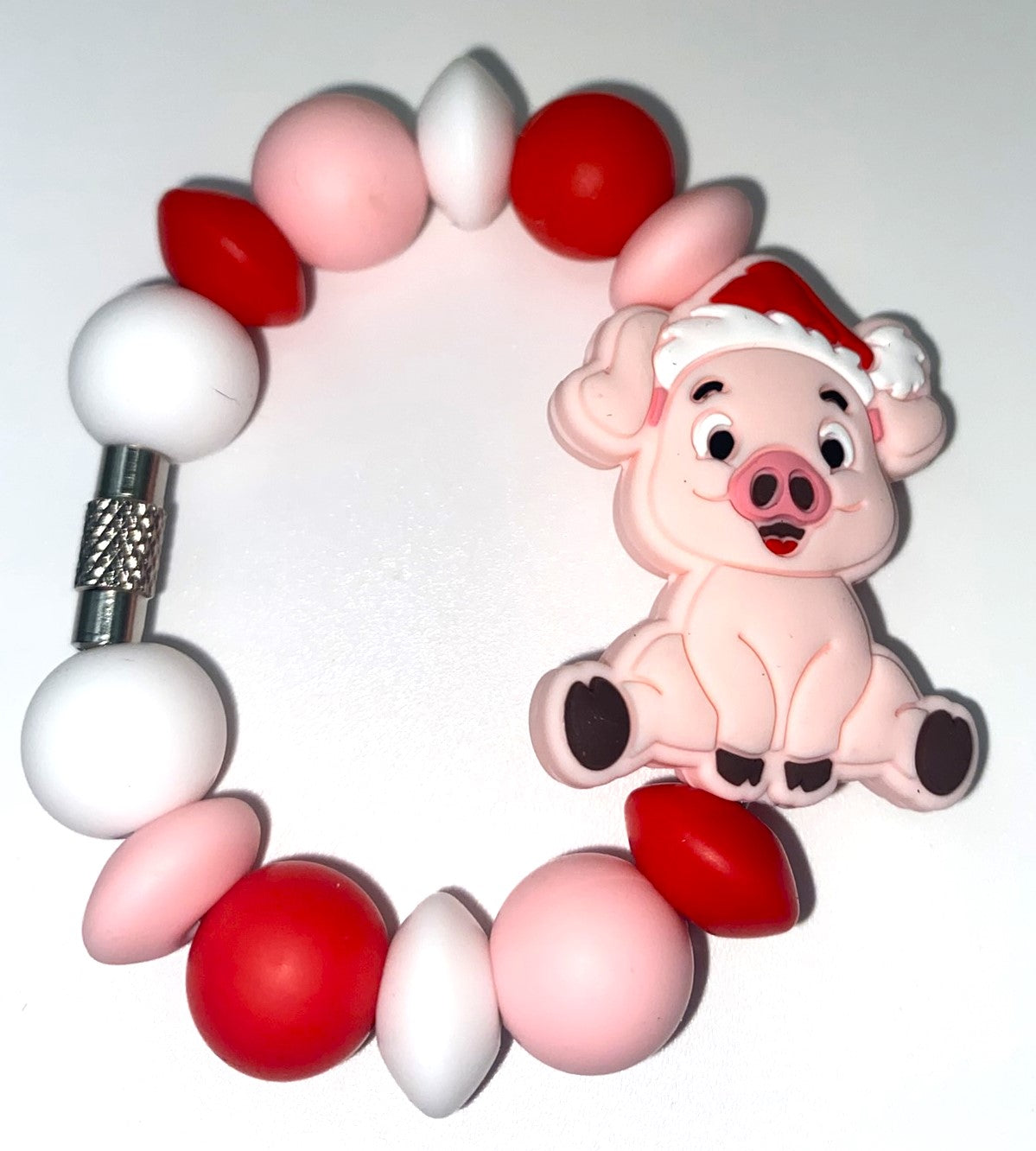 Christmas Pig Stanley Tumbler Cup Handle Charm