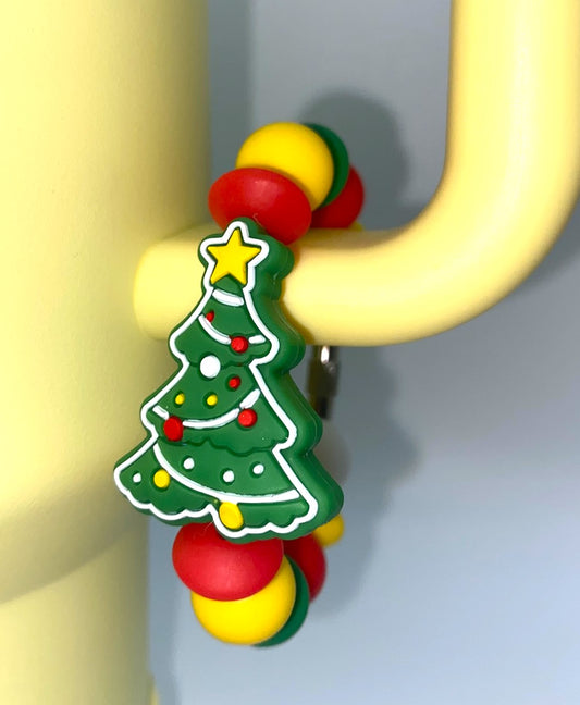 Christmas Tree Stanley Tumbler Cup Handle Charm