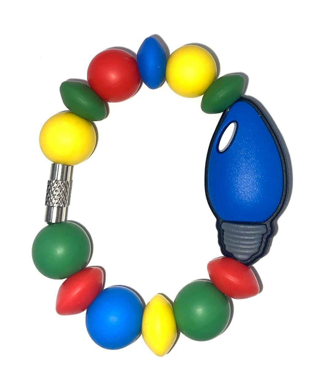 Christmas Light Bulb Blue Stanley Tumbler Cup Handle Charm