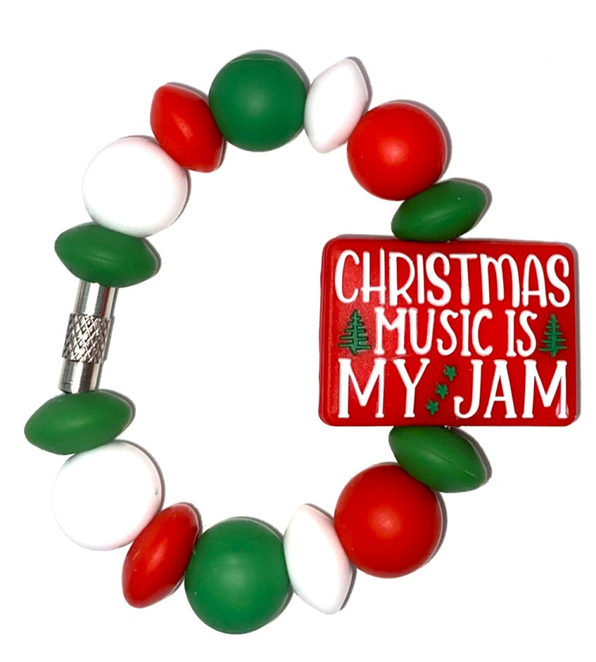Christmas Music Is My Jam Stanley Tumbler Cup Handle Charm