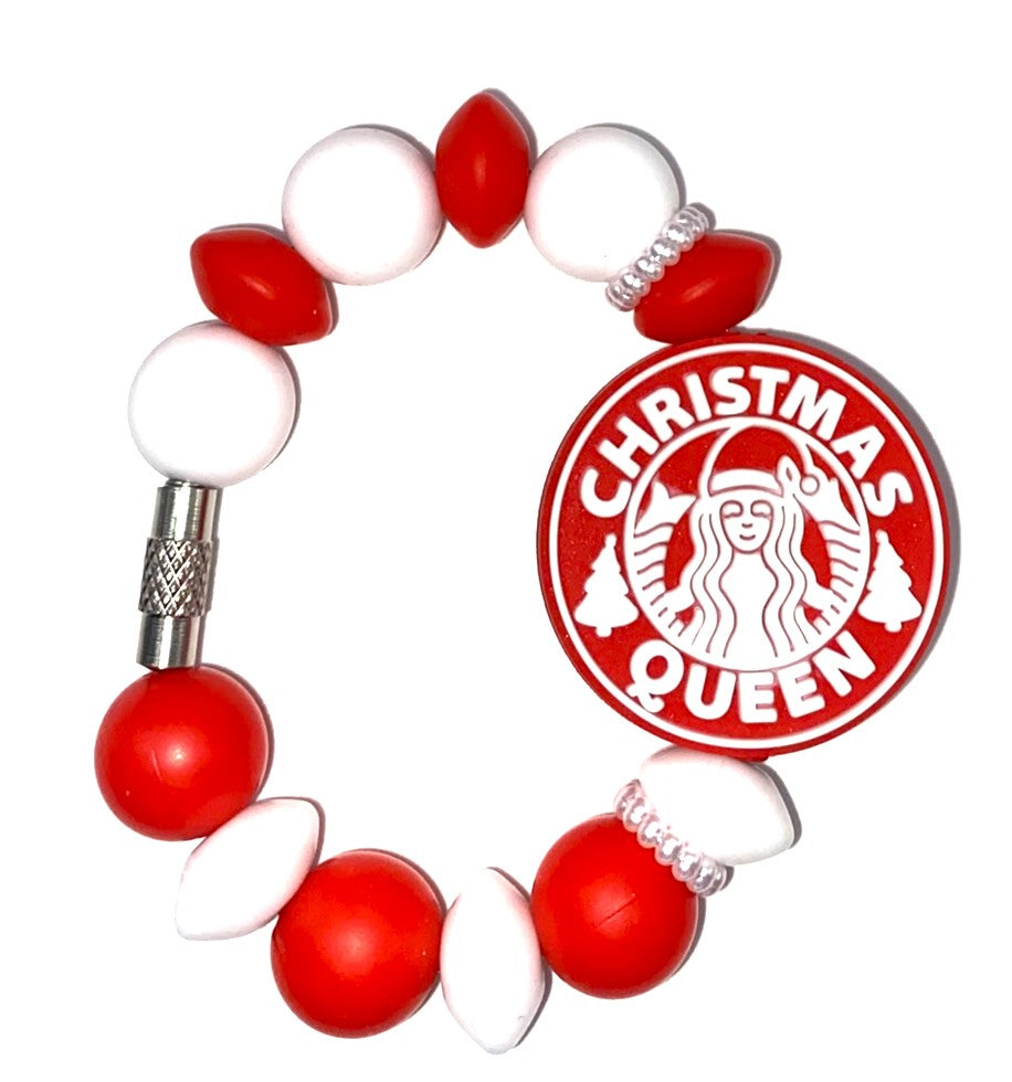 Christmas Queen Star Coffee Stanley Tumbler Cup Handle Charm