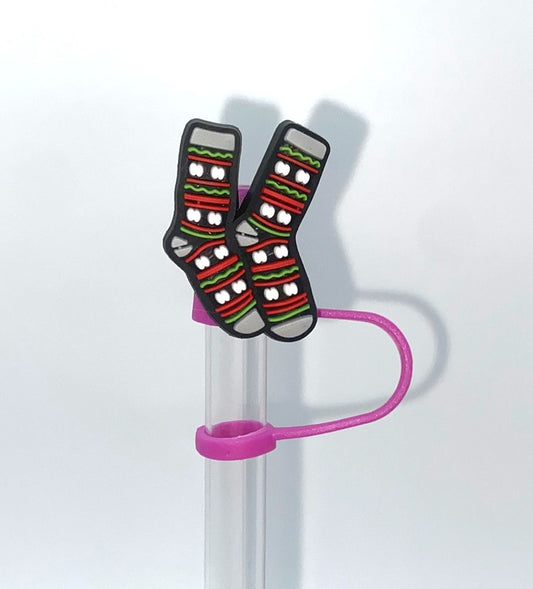Christmas Socks Straw Topper