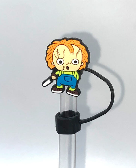 Chucky Horror Halloween Straw Topper