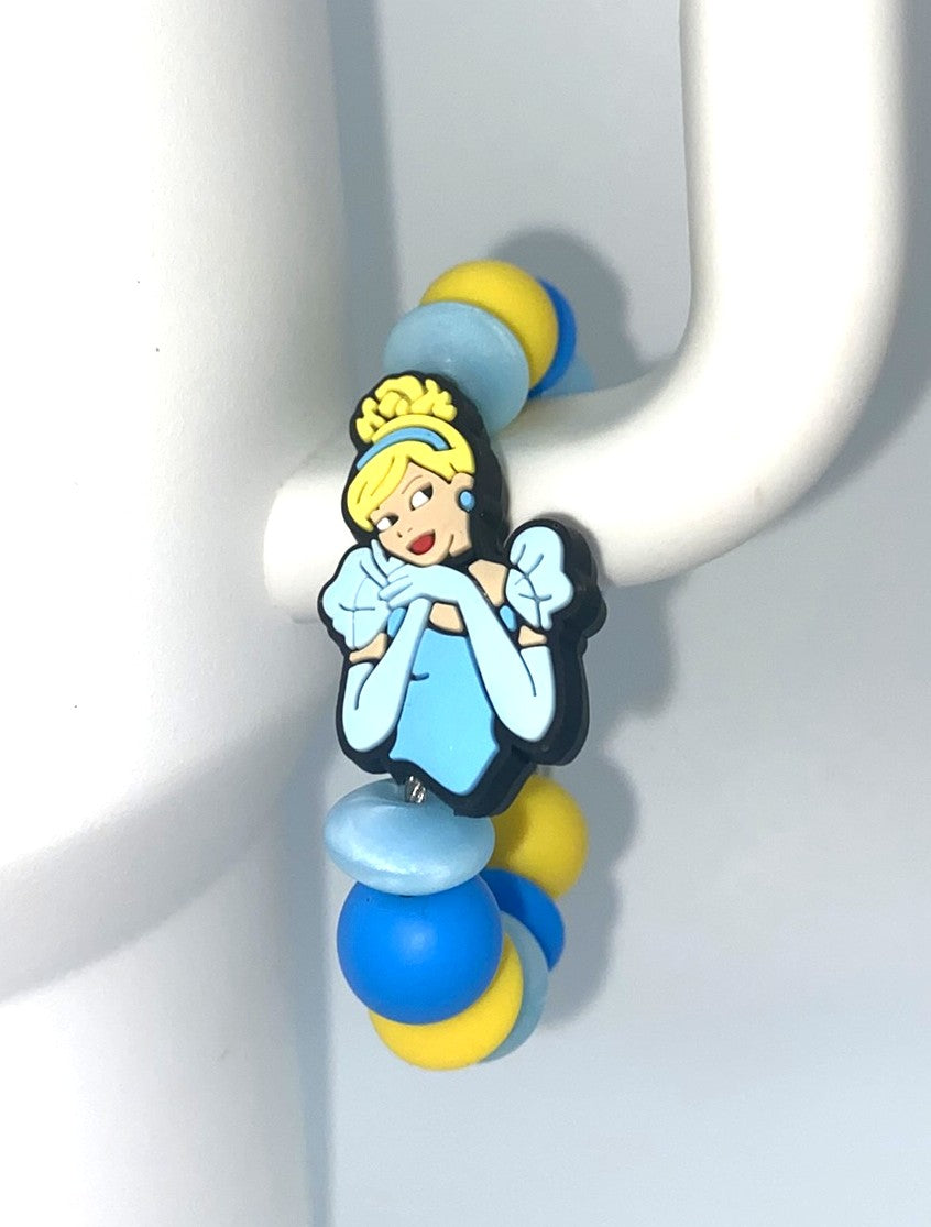 Glass Slipper Princess Cartoon Girl Stanley Tumbler Cup Handle Charm