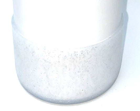 Silver Glitter Clear Frosted Translucent Stanley Tumbler Boot Sleeve #215
