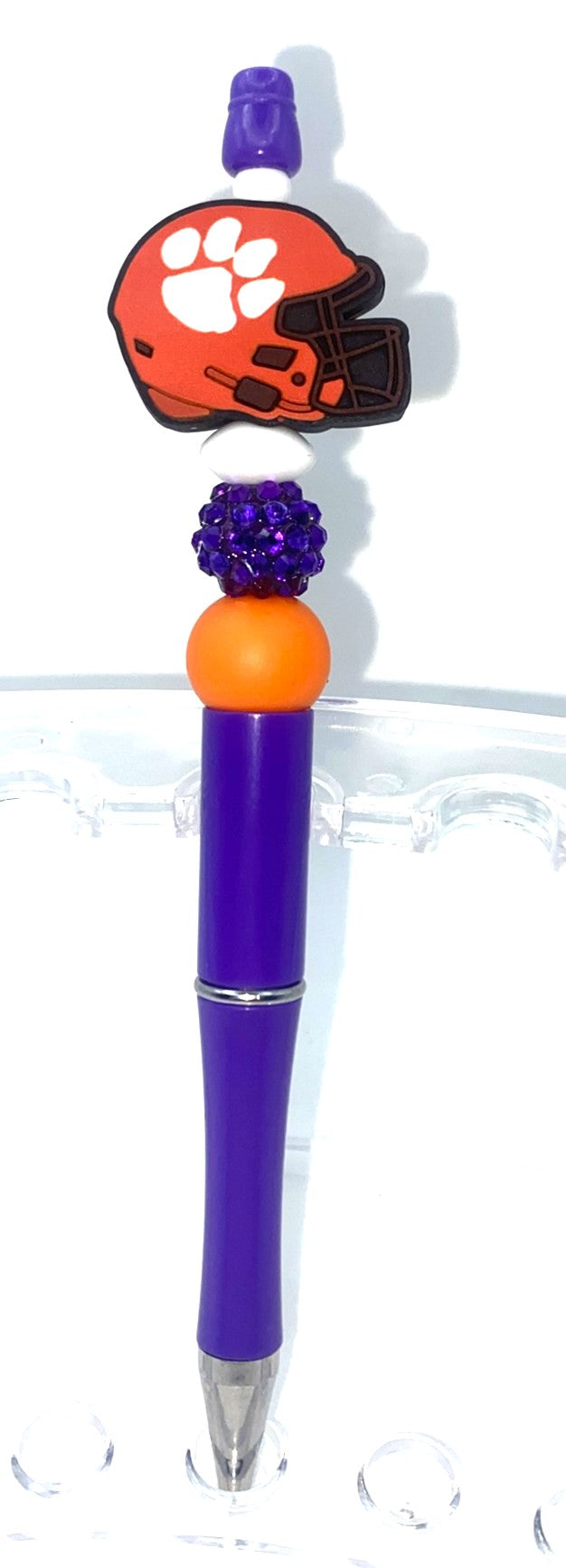 Clemson Tigers Football Helmet Beaded Pen