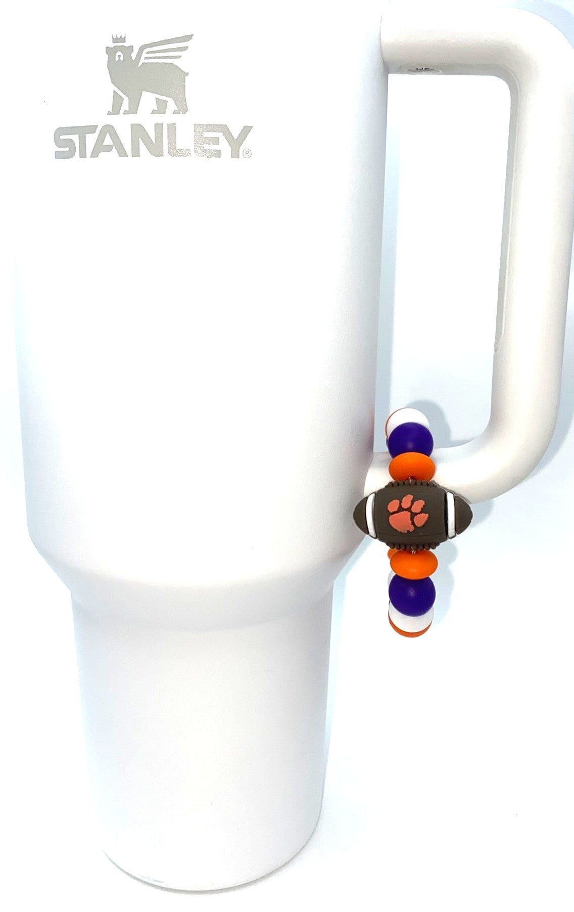 College Football 3D Clemson Stanley Tumbler Cup Handle Charm