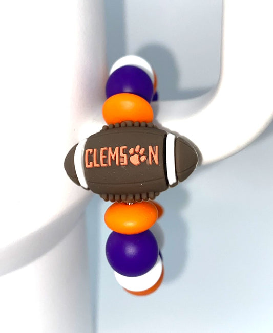 College Football 3D Clemson Stanley Tumbler Cup Handle Charm
