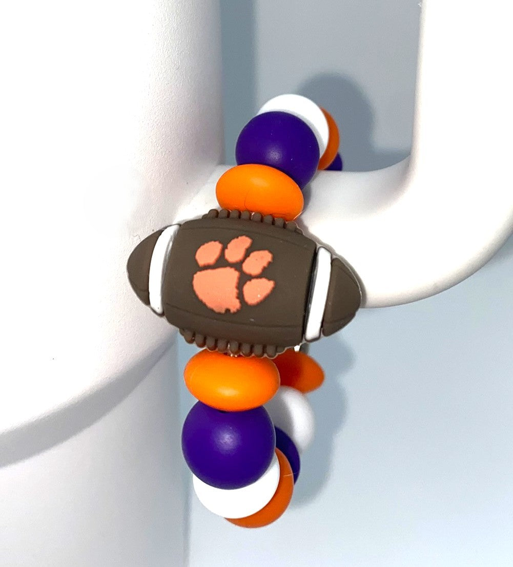College Football 3D Clemson Stanley Tumbler Cup Handle Charm