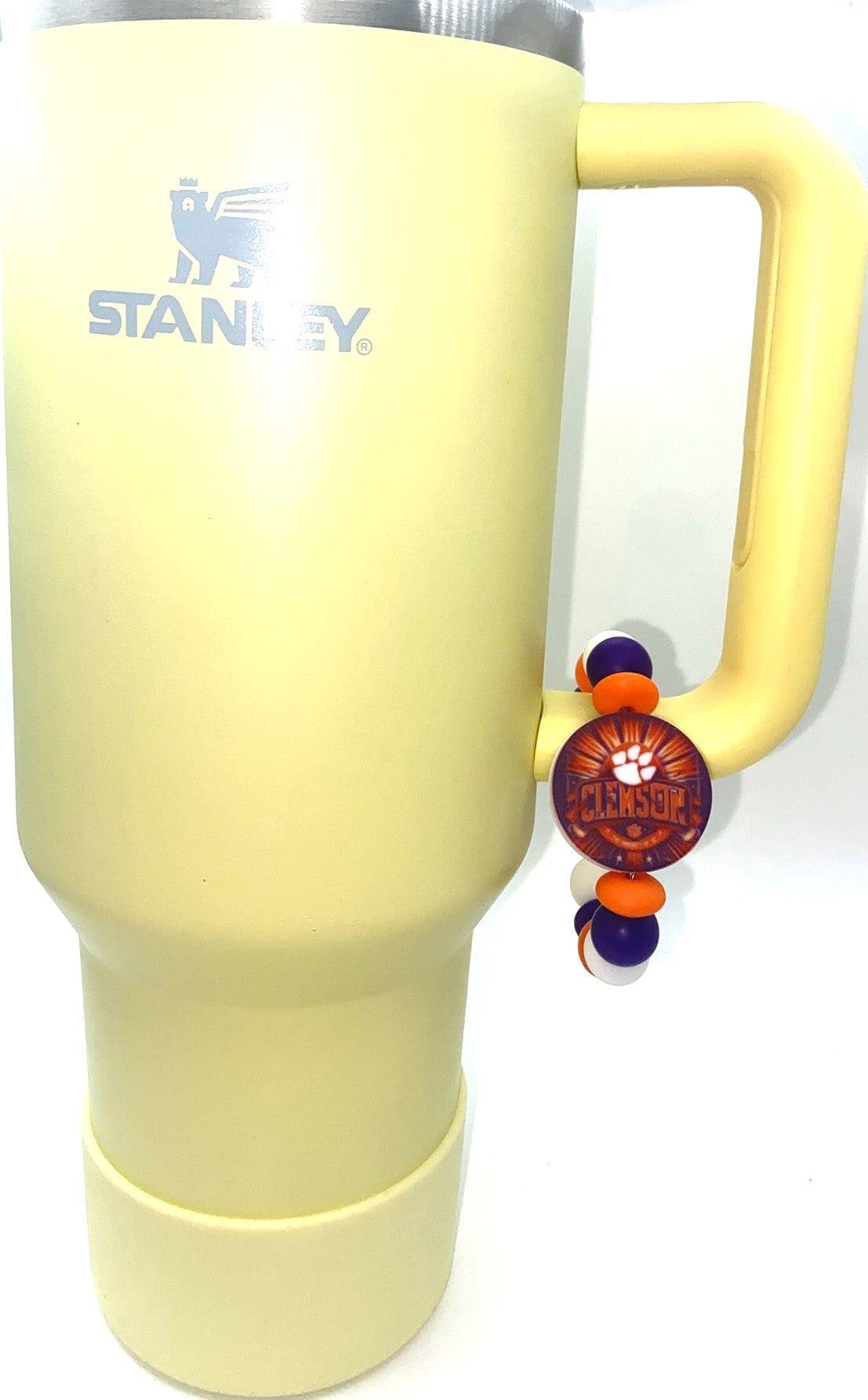 College Football Clemson Printed Circle Stanley Tumbler Cup Handle Charm