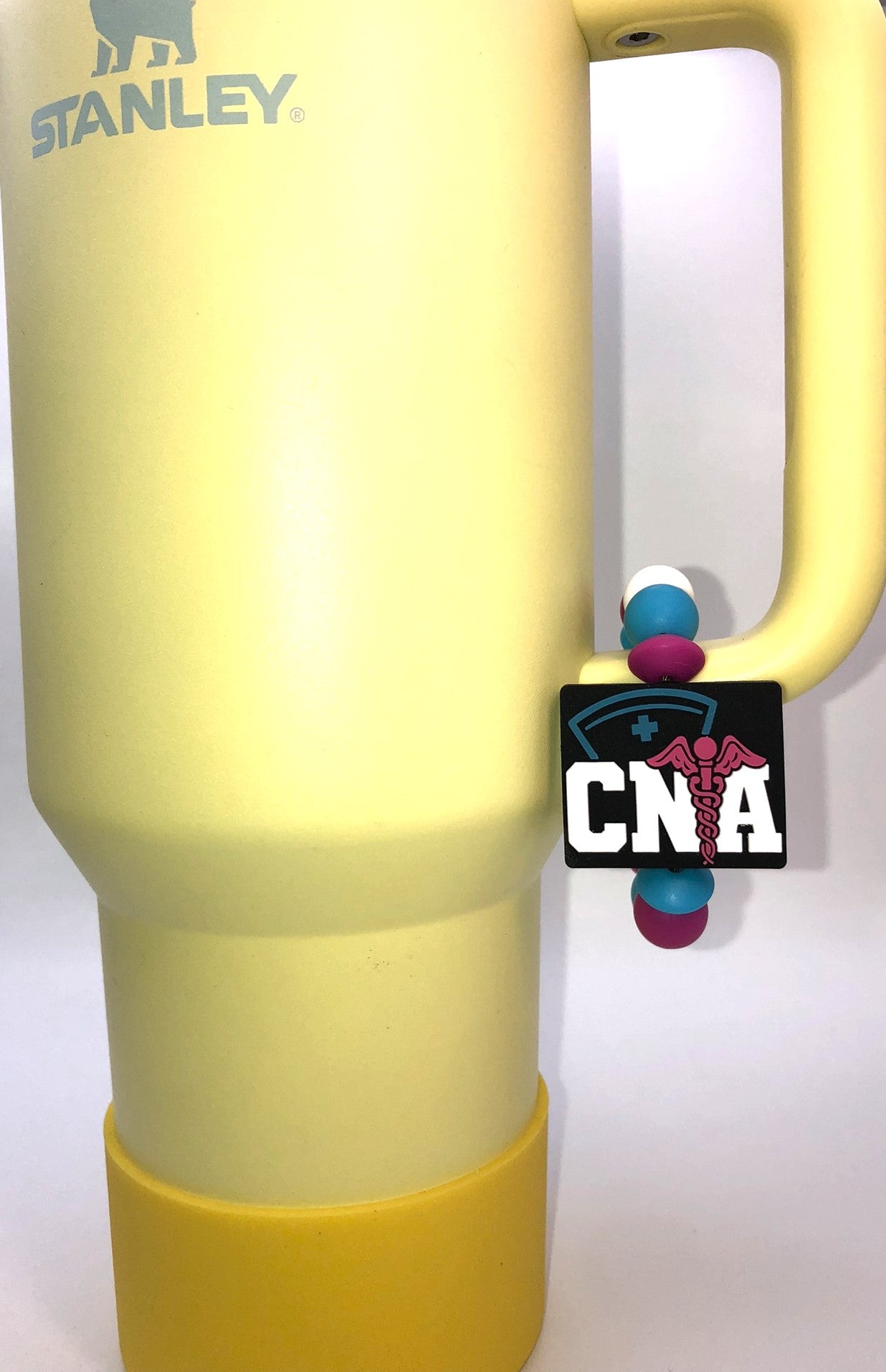 CNA Nurse Hat Caduceus Stanley Tumbler Cup Handle Charm