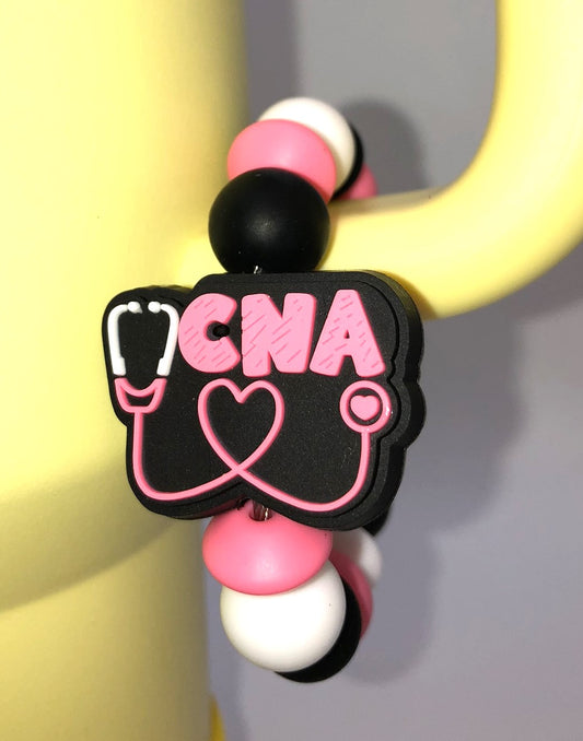 CNA Nurse w/Stethoscope Stanley Tumbler Cup Handle Charm