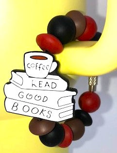 Coffee Read Good Books Stanley Tumble Cup Handle Charm