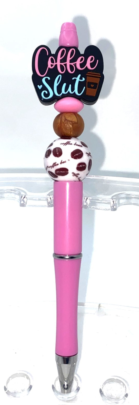 Coffee Slut Beaded Pen