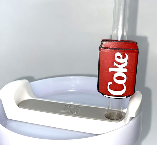 Coca Cola Coke Can Straw Sitter