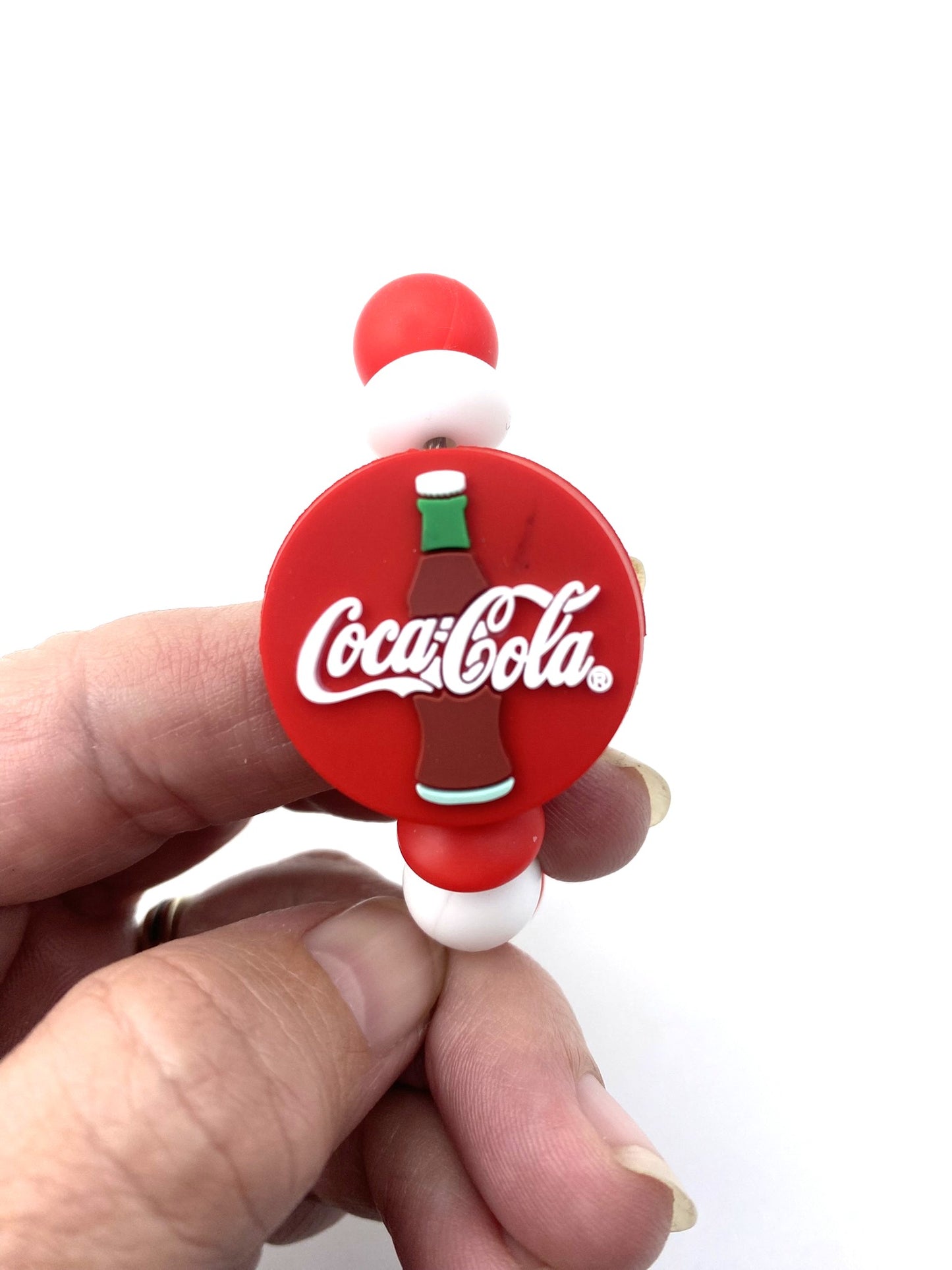 Coke Coca Cola Round DAMAGED Stanley Tumbler Cup Handle Charm