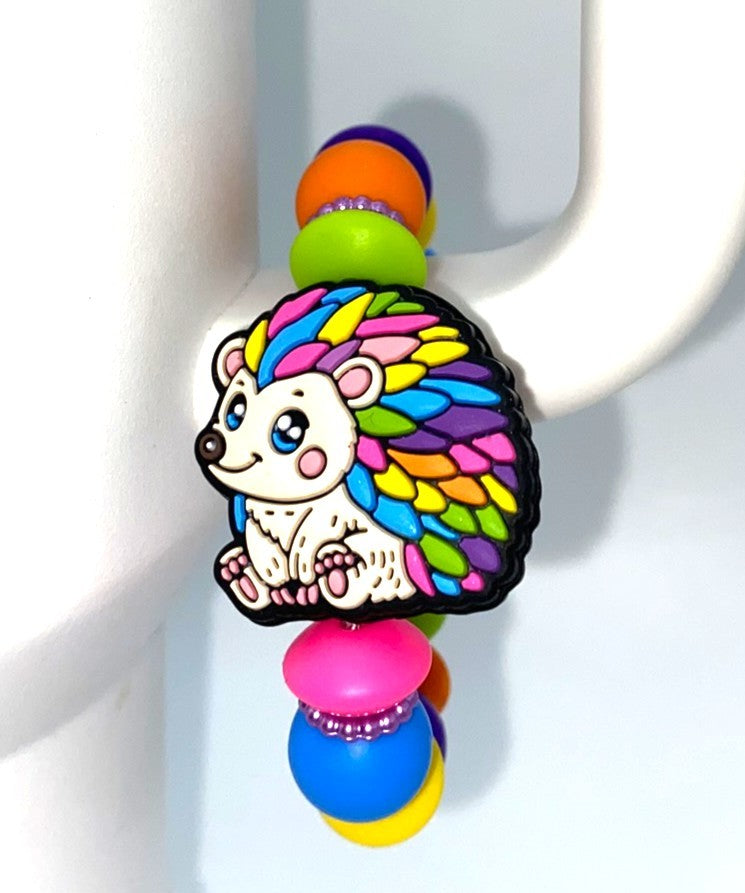 Colorful Hedgehog Stanley Tumbler Cup Handle Charm