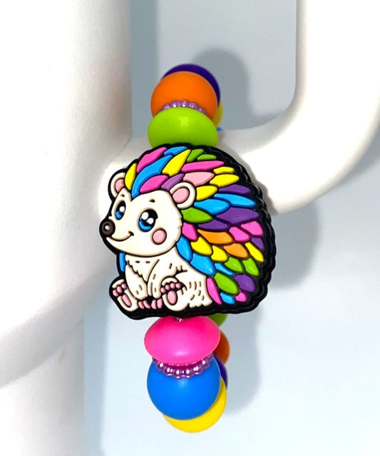 Colorful Hedgehog Stanley Tumbler Cup Handle Charm