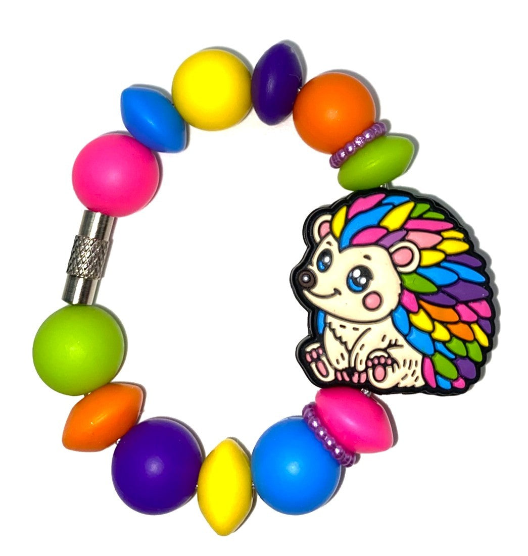 Colorful Hedgehog Stanley Tumbler Cup Handle Charm