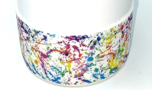 Colorful Splatter Art Stanley Tumbler Boot Sleeve #80
