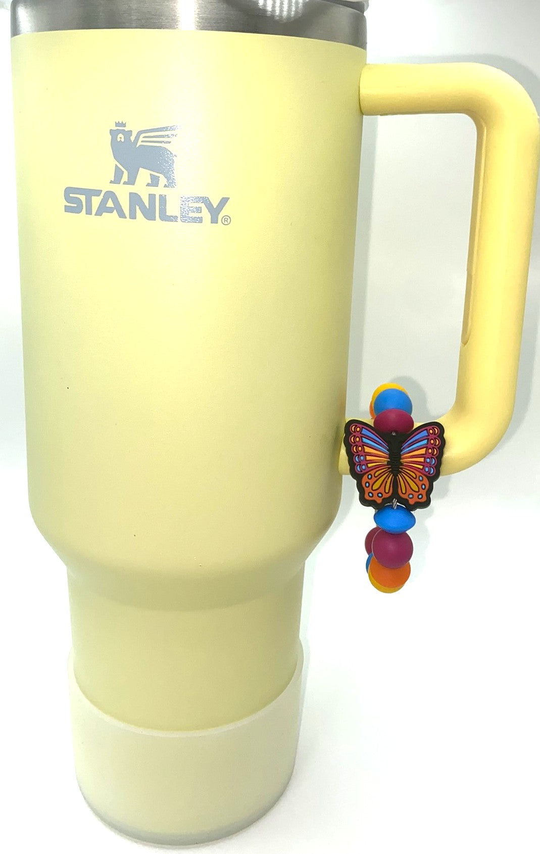 Sunset Colorful Monarch Butterfly Stanley Tumbler Cup Handle Charm