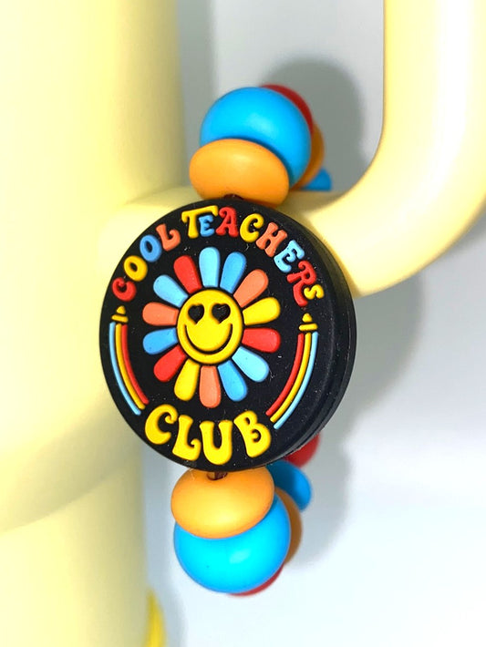 Cool Teachers Club School Stanley Tumbler Cup Handle Charm