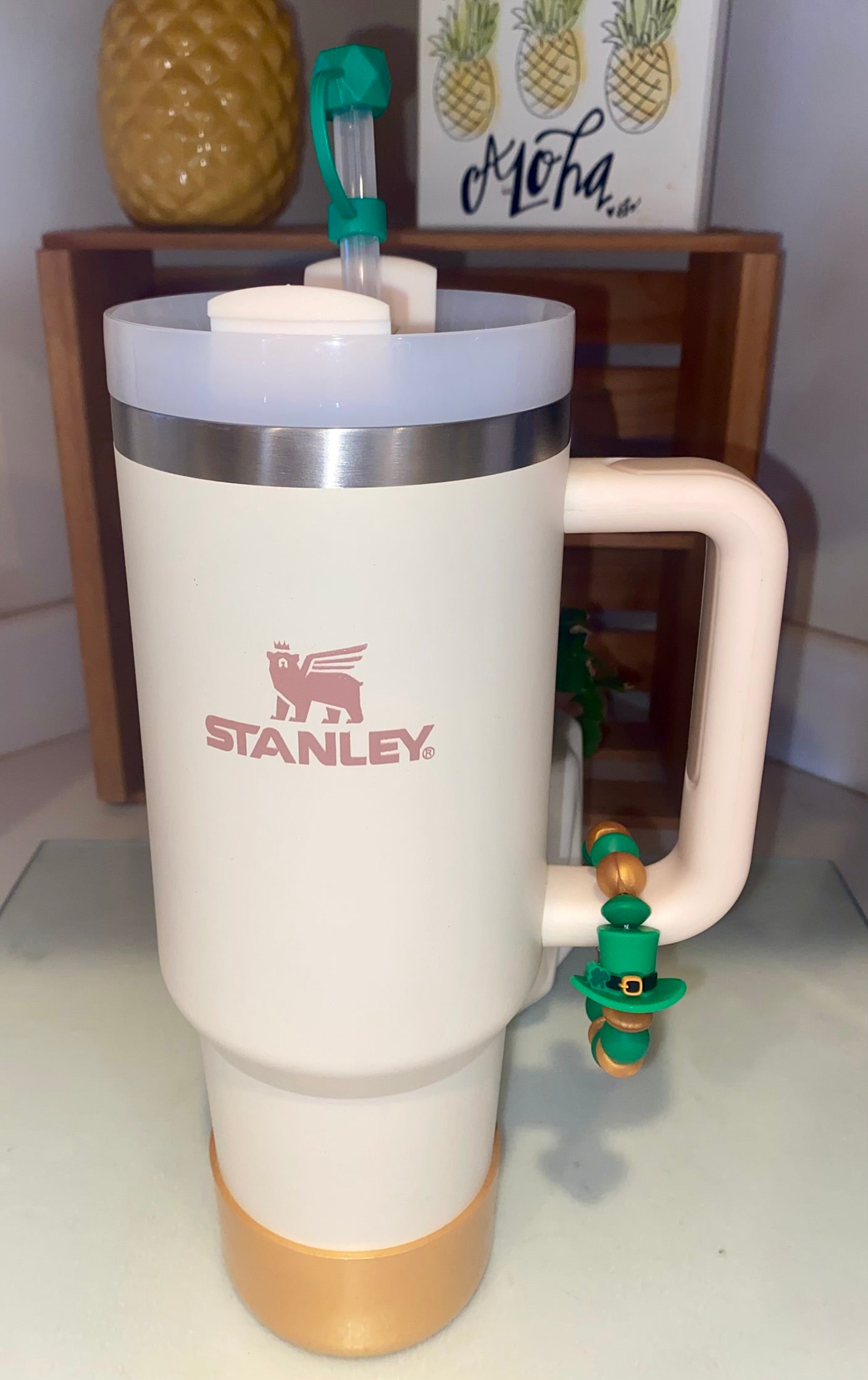 Leprechaun Hat St Patrick's Stanley Tumbler Cup Handle Charm