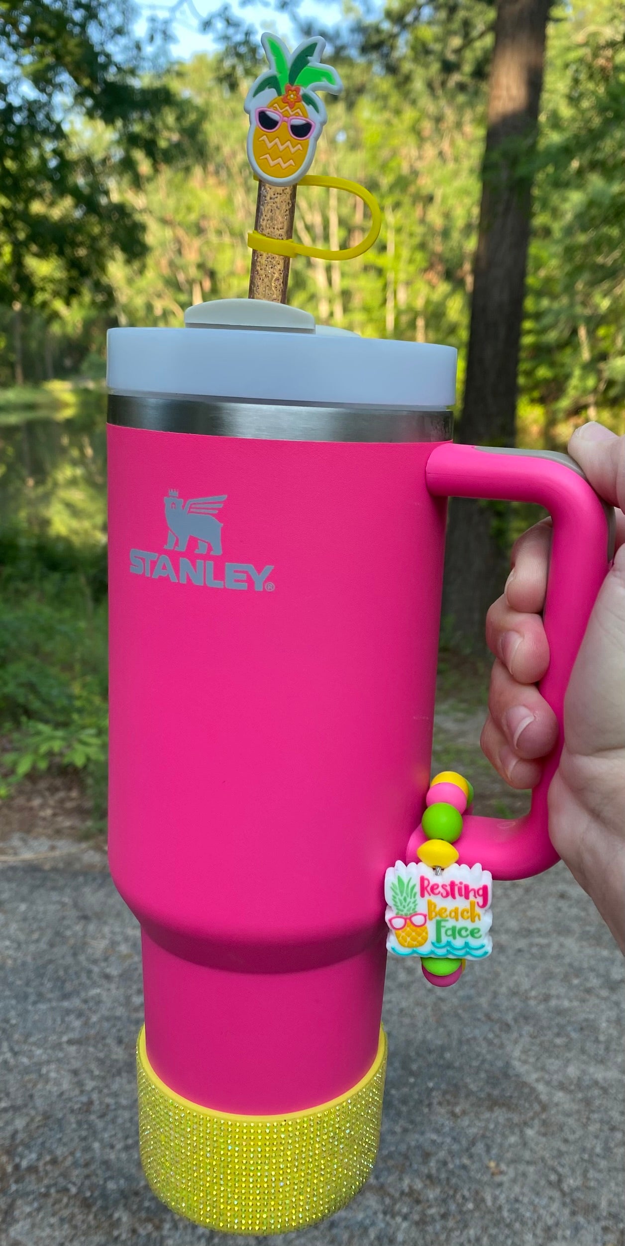 Pineapple Summer Straw Topper