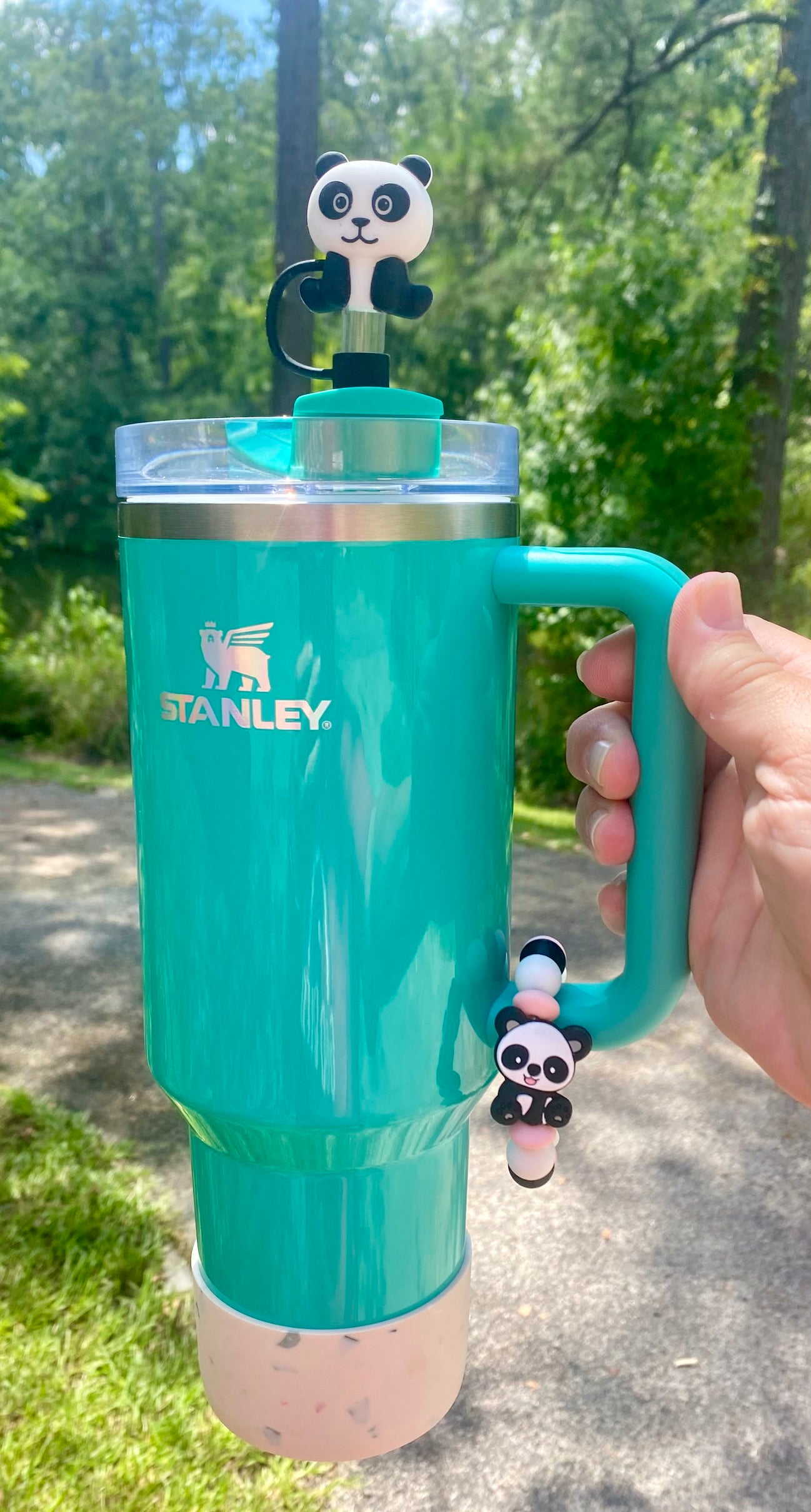 Panda Bear 3D Straw Topper