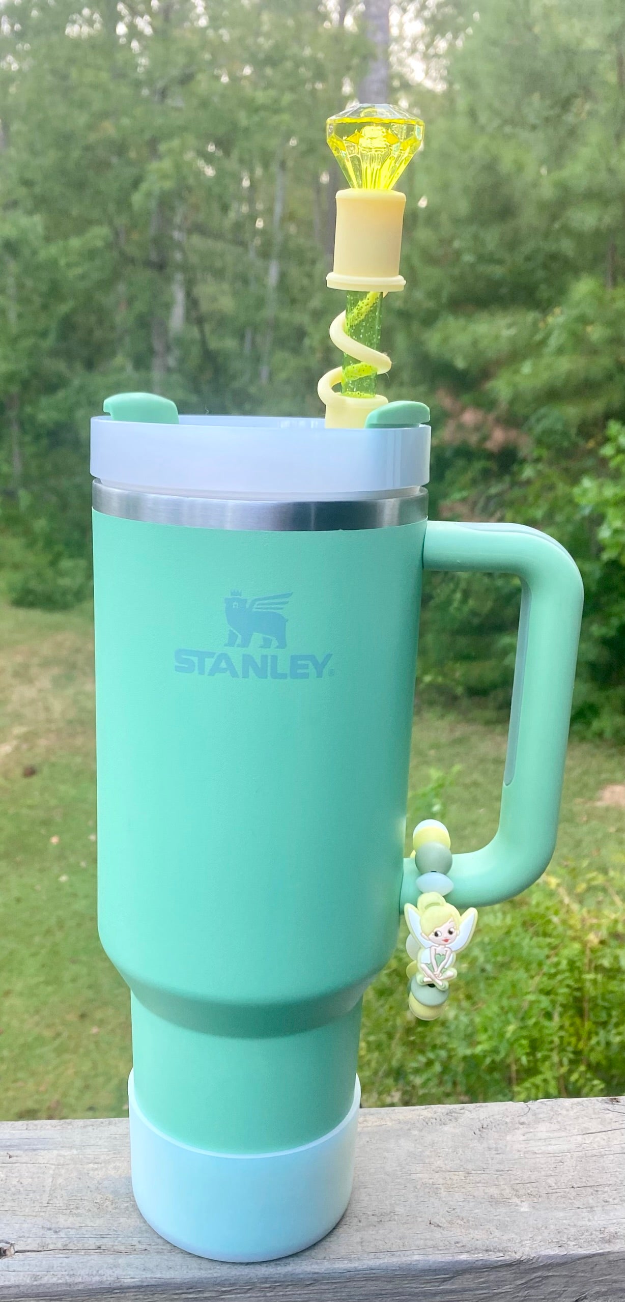 Yellow Diamond Straw Topper
