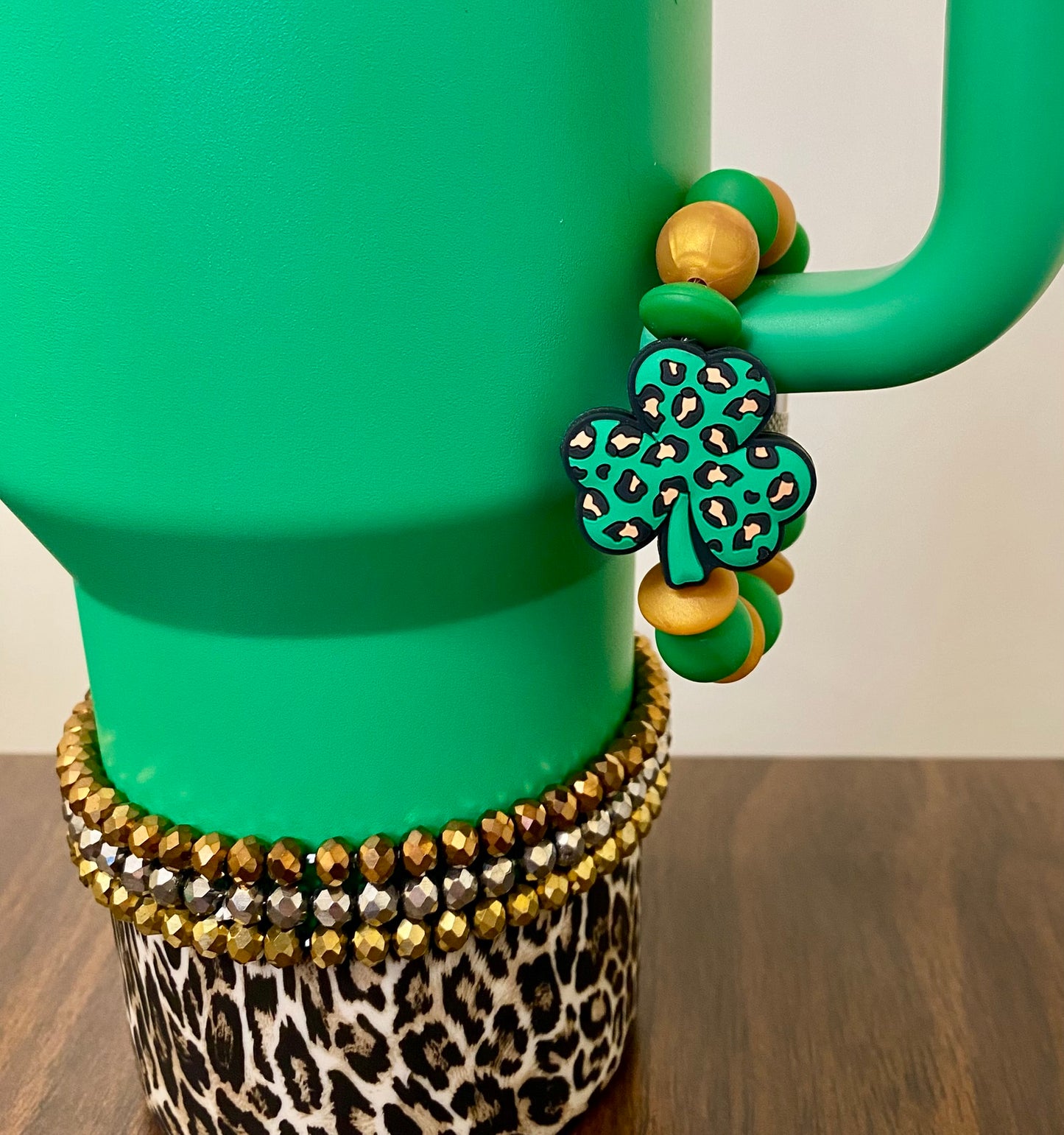 Brown Leopard Print Tumbler Boot Sleeve #170